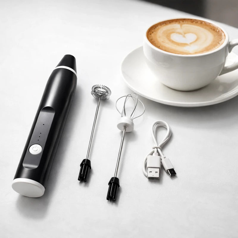 2 in 1 Rechargeable Coffee Beater & Milk Frother